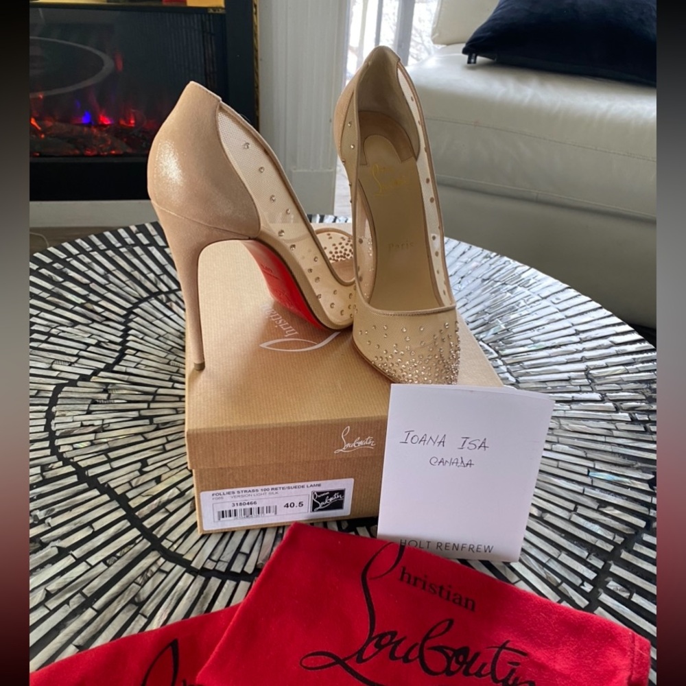 Christian Louboutin shoes size 9 9.5 Pigalle Strass